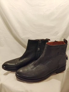 Sarto by Franco Sarto Leder Lori Stiefel Größe 7M schwarz seitlicher Reißverschluss runde Spitze - Bild 1 von 12
