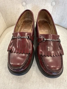 G.H. Bass Lianna burgunderrote Weejuns Penny-Loafer Damen 6,5 adrette Academia 122056 - Bild 1 von 5