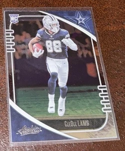 2020 Panini Absolute Rookie CeeDee Lamb #115 Rookie RC Dallas Cowboys - Picture 1 of 3