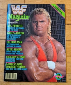 WWF WWE Magazine Issue January 1991 Mr Perfect Vintage Curt Hennig +warrior+more - Picture 1 of 4