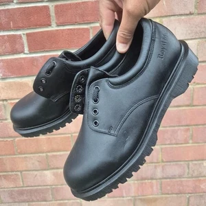 Royal Mail Dr Martens Charisma Schuhe UK 9 Schwarz Leder Vintage 1999 Neu W/R - Bild 1 von 6