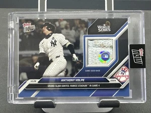 Topps Now Anthony Volpe World Series 2024 Game Used Base 34/49 Baseball Card - Picture 1 of 10
