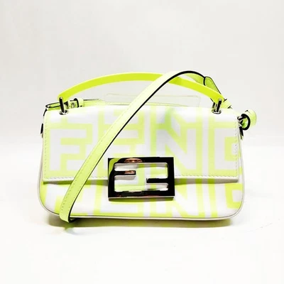 NO TARIFF Fendi Hand Bag White PVC 2267784 - Image 1 of 4