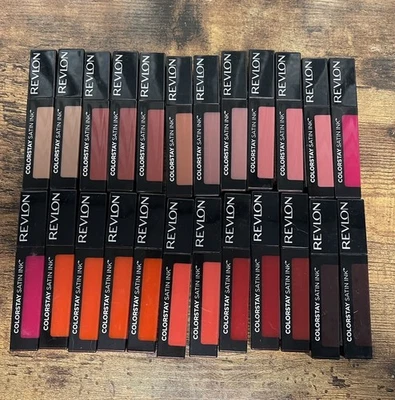 Wholesale Lot Of 24 Revlon ColorStay Satin Ink Liquid Lipstick Assorted Sealed - Image 1 of 3