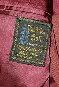 Vintage Berkeley Hall Mens 42R Blazer Crafted In USA Partial Lining - Picture 1 of 10
