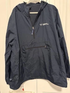 Charles River Hooded Lightweight Windbreaker Rain Jacket Packable XL Fresenius - Picture 1 of 6
