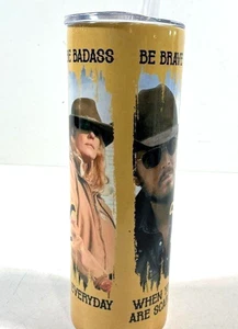 Bicchiere Yellowstone 20 oz con coperchio - Sii coraggioso - Foto 1 di 3