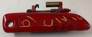 2001-05 Honda Civic Sedan front right passenger side EXTERIOR DOOR HANDLE ~ red - Picture 1 of 3