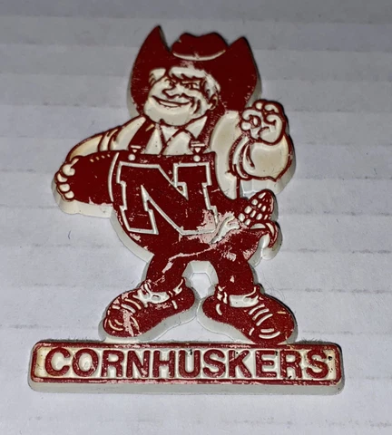 Nebraska Cornhuskers Vintage Rubber Magnet Herbie NCAA for Standings Huskers Cover