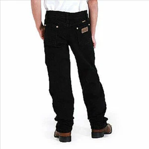 13MWJBK Wrangler Jungen Original Fit Jeans schwarz Größen 1-7 - Bild 1 von 2