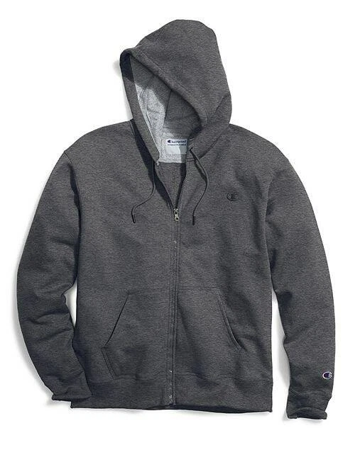 Champion Hombre Powerblend Sudaderas Cremallera Completa Chaqueta Granito Brezo CS0891-G61 Foto 1 de 1