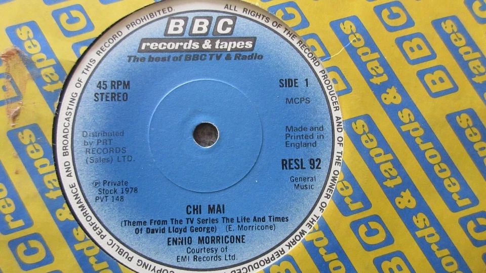 Ennio Morricone Chai Mai 7" 1978 **NEAR MINT** - Image 1 of 1