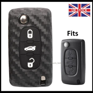 Key Cover For Citroen C2 C3 C4 C5 C6 C8 Fob 3 Button Flip Remote Case S1.1cf - Picture 1 of 2