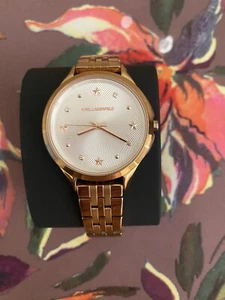 Karl Lagerfeld Karoline KL3011 Watch Roségold Star Detail - Picture 1 of 11