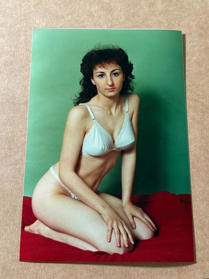 Fotografía de glamour vintage atractiva mujer en lencería 6" x 4" años 90 Foto 1 de 1