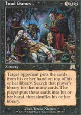 MTG-1x-Moderate Play, English-Head Games - Foil-Onslaught