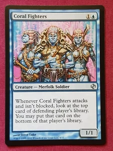 Magic The Gathering DUEL DECKS VENSER VS KOTH CORAL FIGHTERS blue card MTG - Picture 1 of 2