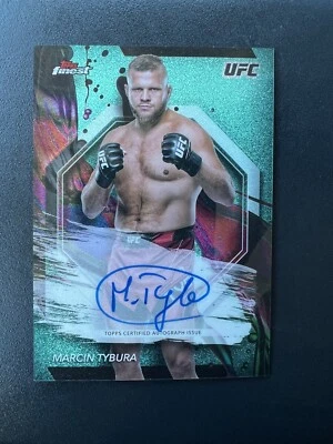 2024 Topps Finest UFC Marcin Tybura Aqua Glitter Auto On Card - Image 1 of 2