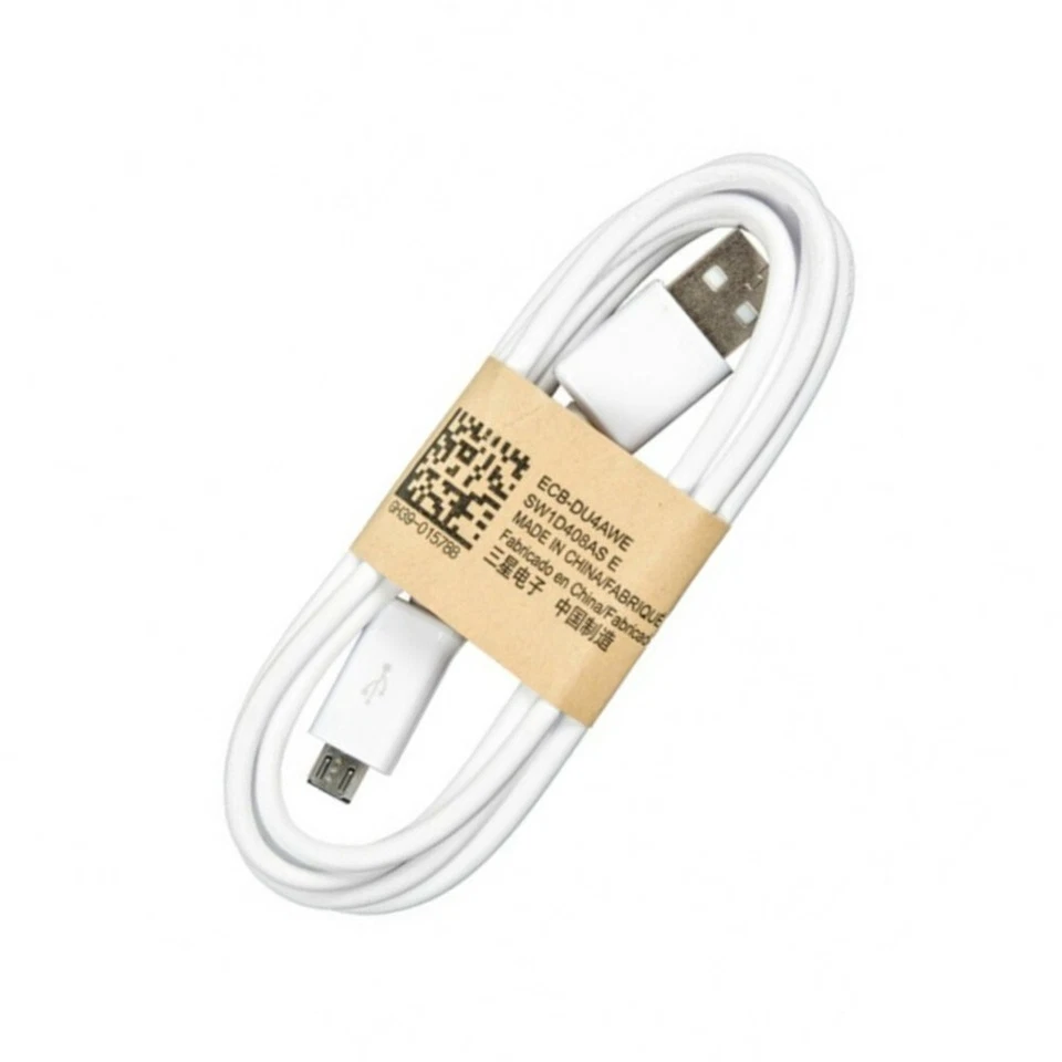 CABLE DATA SAMSUNG POUR MICRO USB ECB-DU4AWE BLANC - Photo 1/1
