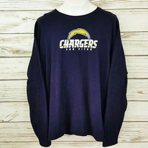 Vintage NFL San Diego Chargers Mens Long Sleeve T-Shirt Size XXL Torres 42 Navy  - Picture 1 of 5