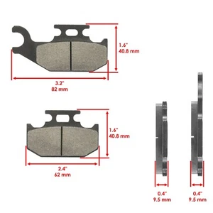 Rear Brake Pads for Yamaha Raptor 700 YFM700R 2006-2012 - Picture 1 of 5
