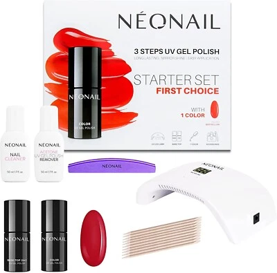 NEONAIL Starter Set FIRST CHOICE - Set di smalti di colore rosa, rosso e beige - Image 1 of 4