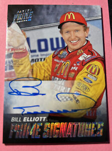 ON CARD AUTO # /99 BILL ELLIOTT  SP PANINI PRIME NASCAR RACING #PS-BE SIGNATURES