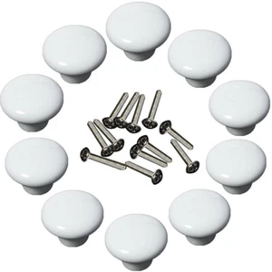 Ceramic Ceramic Door Knobs 1-32Set of 38mm Kitchen Cupboard Drawer Pull Handle - Picture 1 of 15