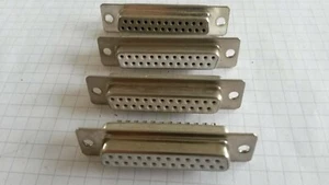 4x SUB-D Stecker Computer Modellbau KFZ Boot usw. 25 Pol Lötkontakte max.5A Nr.2 - Picture 1 of 2