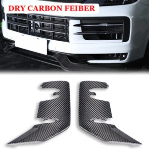 DRY Carbon Fiber front bumper grille trim for Porsche Cayenne Turbo GT 9Y0.2 24+ - Bild 1 von 6