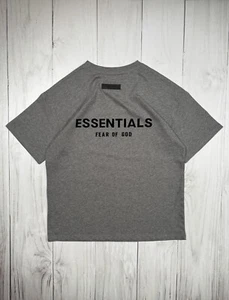 Essentials "Fear Of God" graues schweres T-Shirt mit Premium Logo Gr. M - Bild 1 von 7
