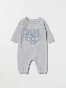 MONO DE PUNTO KENZO BEBÉ NIÑO DE UNA PIEZA LOGOTIPO TIGRE GRIS ALGODÓN TALLA 12M ROPA INFANTIL - Imagen 1 de 1