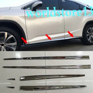 Chrome Door Side Body Molding Cover Trim Fits Lexus RX350 450h 200t 350L 450hL - Picture 1 of 10
