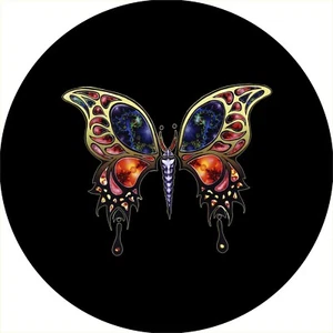 Butterfly Fractal Spare Tire Cover All Sizes Available-back up camera optional - Picture 1 of 6