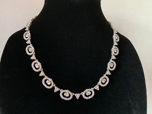 Rare Judith Ripka Sterling 18.60ct Diamonique 118 Facet 18/20" Necklace NIB - Picture 1 of 14