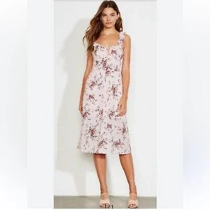 Abito midi Anthropologie Ali & Jay rosa atwater tasche taglia small floreale - Foto 1 di 12