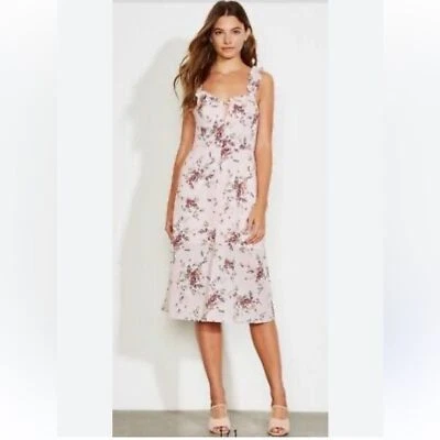 Vestido Anthropologie Ali & Jay Rosa Atwater Midi Bolsillos Talla Pequeña Floral Foto 1 de 4