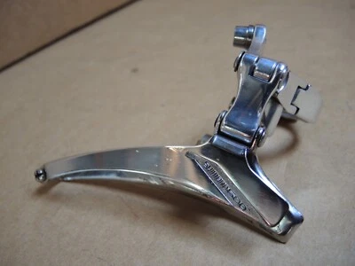 SHIMANO 600EX FRONT DERAILLEUR FD-6207 RECONDITIONED + POLISHED + EXCELLENT 1987 - Image 1 of 4