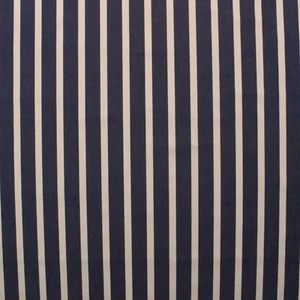 SUNBRELLA 4283 NORTH MARINE OFF WHITE & BLUE STRIPE FABRIC BY THE YARD 54"W - Picture 1 of 5