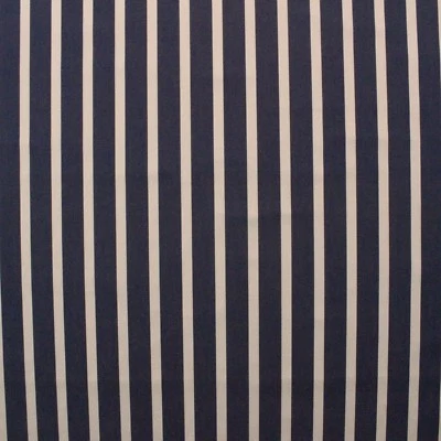 SUNBRELLA 4283 NORTH MARINE OFF WHITE & BLUE STRIPE FABRIC BY THE YARD 54"W - Image 1 of 4