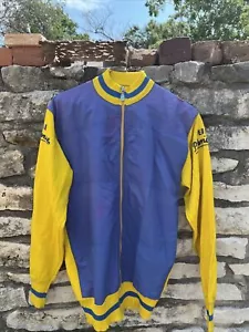 Vintage 60s 70s Italian Racing Biker Jacket Motorcycle Cafe Racer Chain stitch - Picture 1 of 8