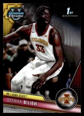 2023-24 Bowman Chrome University #32 Omaha Biliew Iowa State Basketball Card - Image 1 of 2