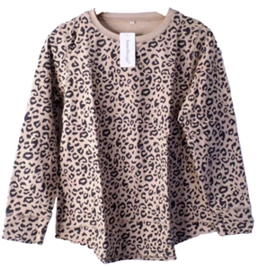 Jomedesigns Lepard Print Long Sleeve Ladies T-Shirt Sz M NWT - Picture 1 of 11