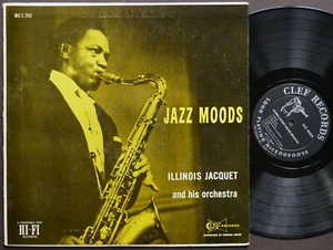 ILLINOIS JACQUET Jazz Moods LP CLEF RECORDS MG C-700 US '56 DG MONO Carl Perkins - Picture 1 of 2