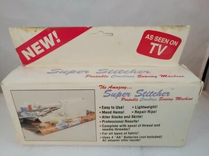 VTG Super Stitcher Cordless Sewing Machine Portable Stitch Sew Hand Held 1992 (D - Picture 1 of 4