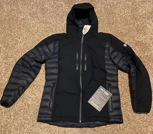 NEW RARE KUHL Skyfire Down Jacket Coat Men Sz L Black $400 - Picture 1 of 6