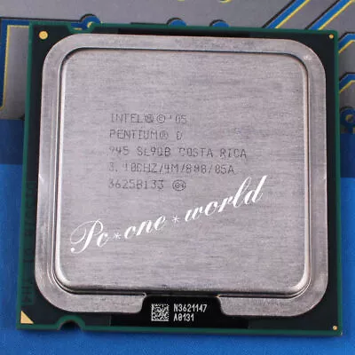Intel Pentium D 945 3.4 GHz 2 cores 2 threads/4M/800 LGA775 CPU Processor - Image 1 of 4