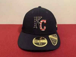 New Era 59Fifty Kansas City Royals Fourth of July Blue Hat Cap Size 7 1/4 NEW - Picture 1 of 6