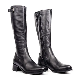 Botas de invierno de cuero negras con hebilla de amapola para mujer La Canadienne talla 9,5 - Imagen 1 de 8