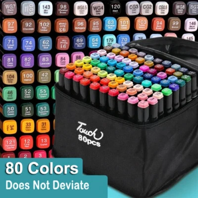 80 Farben Acrylstifte Marker Set Permanent Wasserfest Pen Für Graffiti Steine DE - Bild 1 von 4